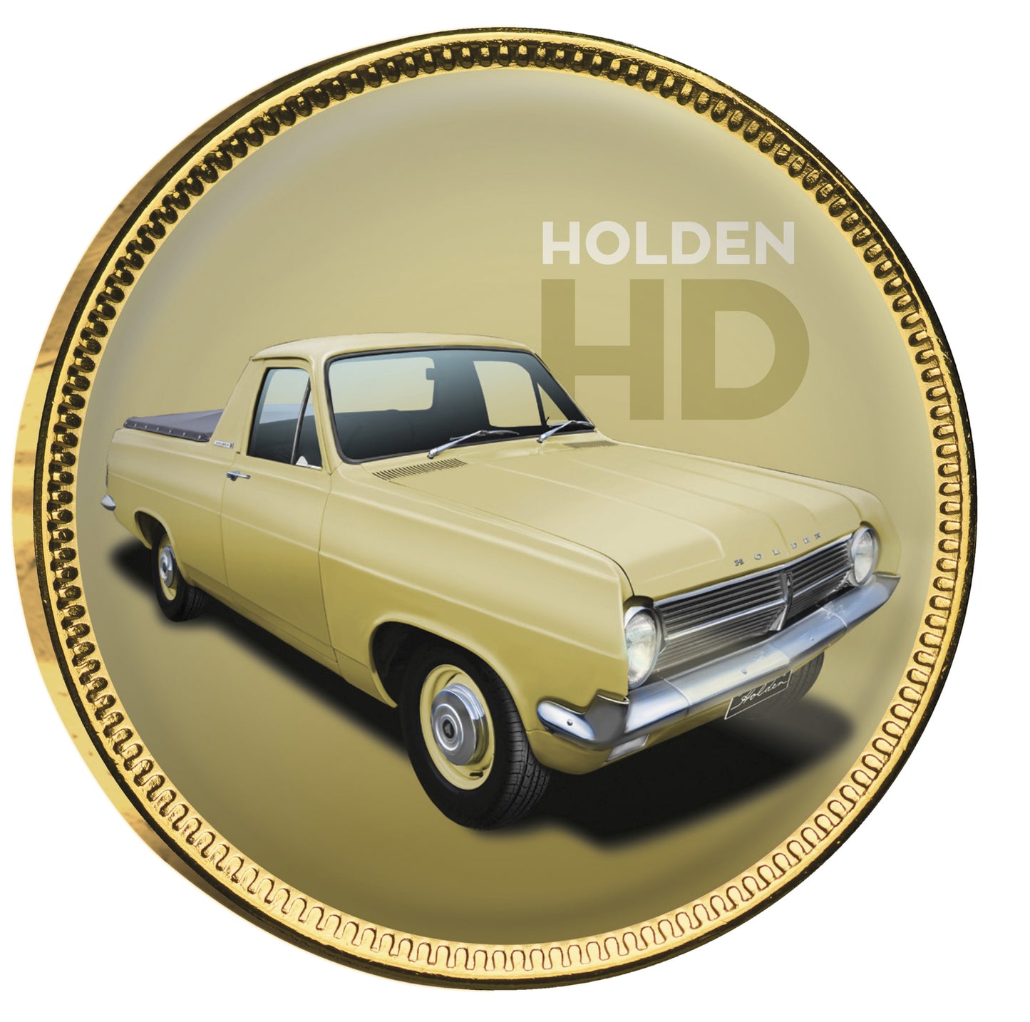 Holden Heritage V2 Gold Plated Enamel Penny 7 Coin Collection