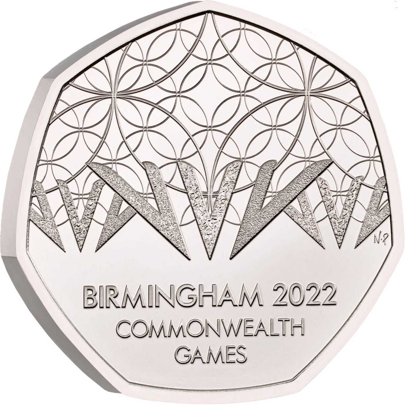 UK 2022 50p Birmingham Commonwealth Games Uncirculated Coin