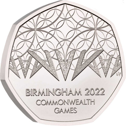 UK 2022 50p Birmingham Commonwealth Games Uncirculated Coin