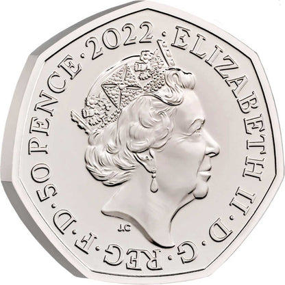 UK 2022 50p Birmingham Commonwealth Games Uncirculated Coin