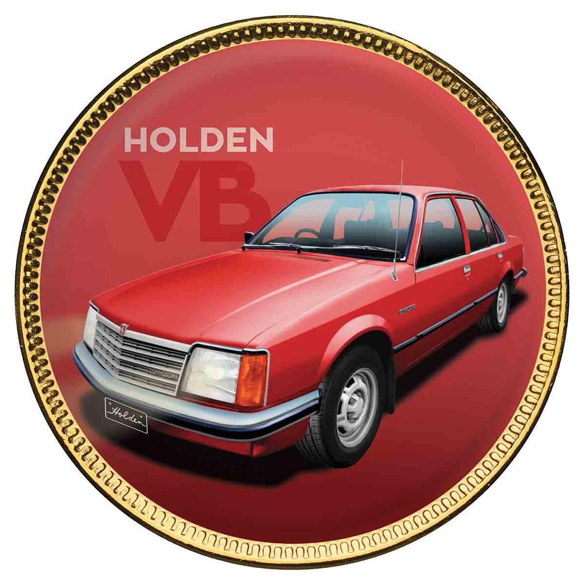 Holden Heritage V3 Gold Plated Enamel Penny 7 Coin Collection