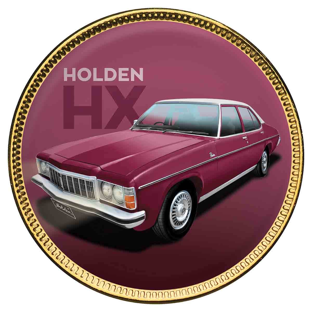 Holden Heritage V3 Gold Plated Enamel Penny 7 Coin Collection