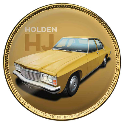 Holden Heritage V3 Gold Plated Enamel Penny 7 Coin Collection
