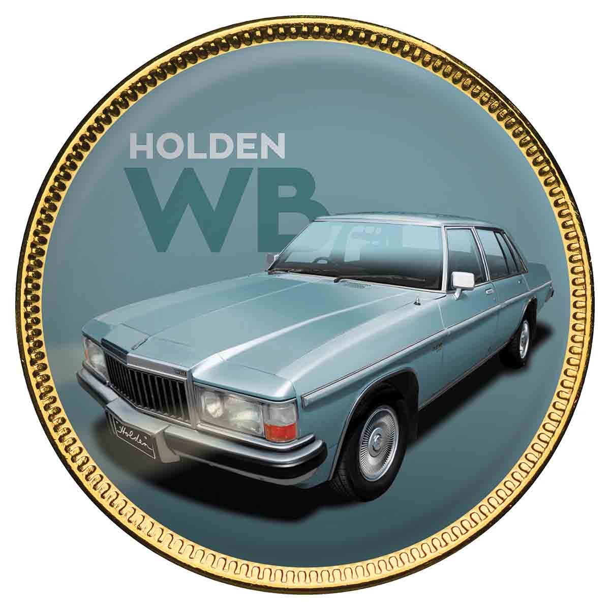 Holden Heritage V3 Gold Plated Enamel Penny 7 Coin Collection
