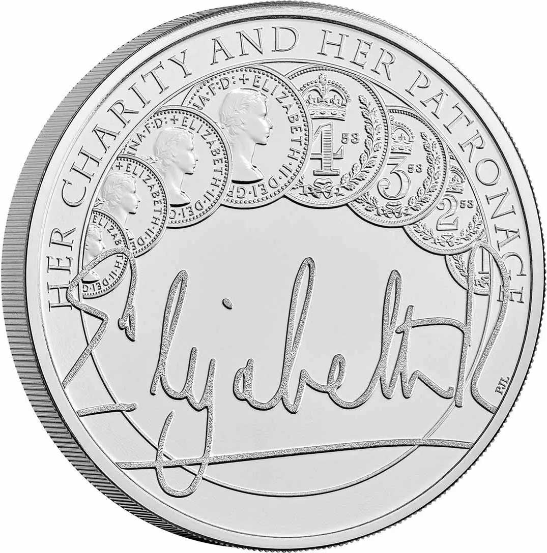 UK 2022 £5 The Queen's Reign Charity and Patronage Uncirculated Coin
