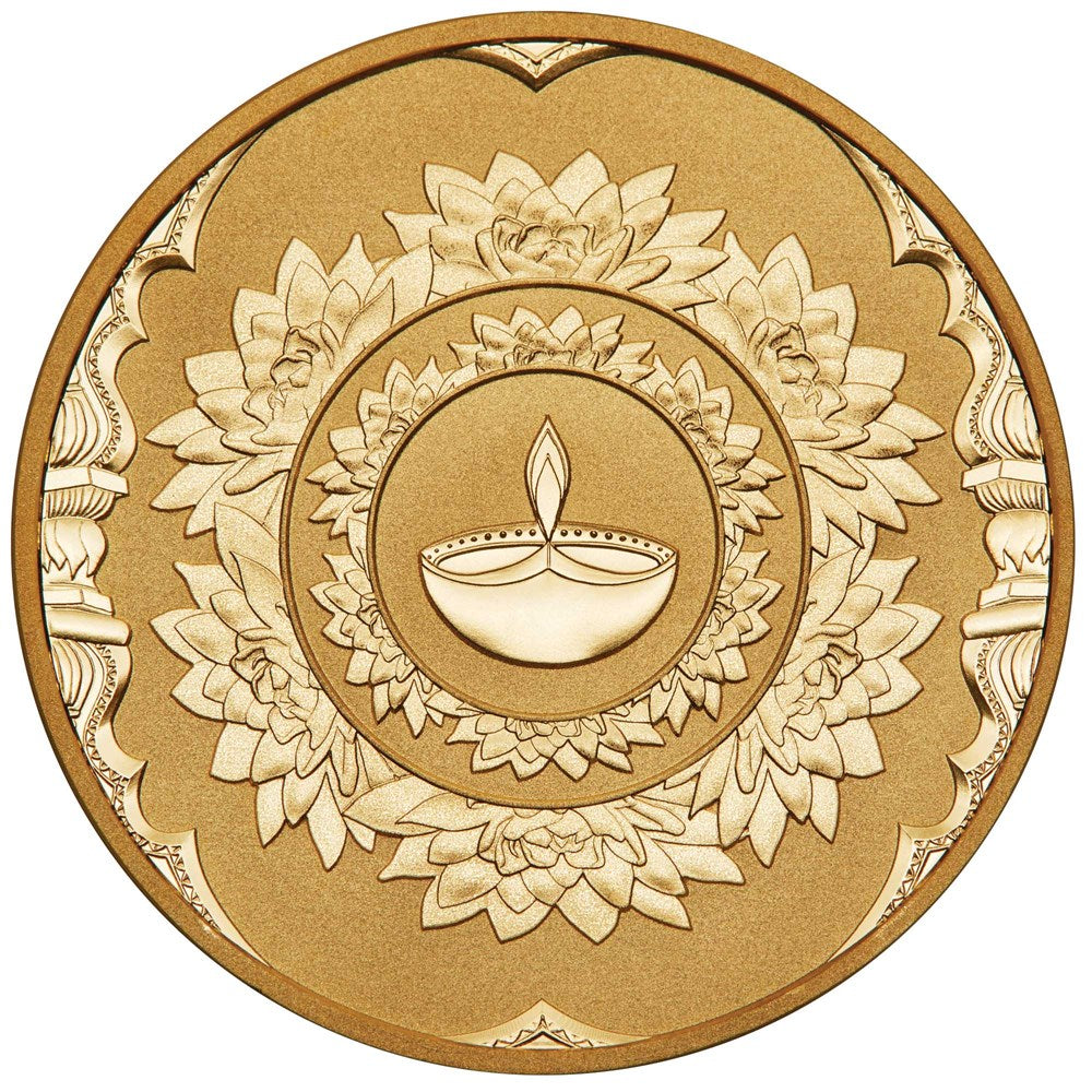 2023 Happy Diwali 1oz Silver Gilded Medallion