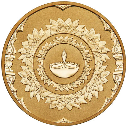 2023 Happy Diwali 1oz Silver Gilded Medallion