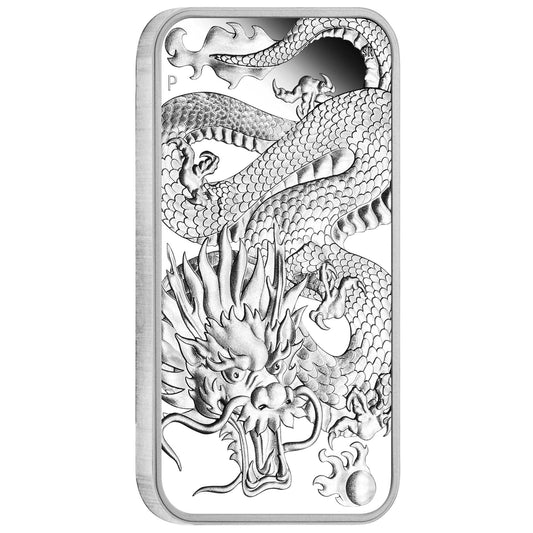 2022 $1 Dragon 1oz Silver Proof Rectangular Coin