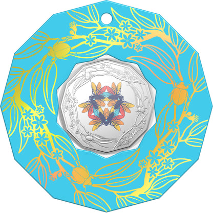 2022 50c Christmas Beetle Coloured Uncirculated Coin