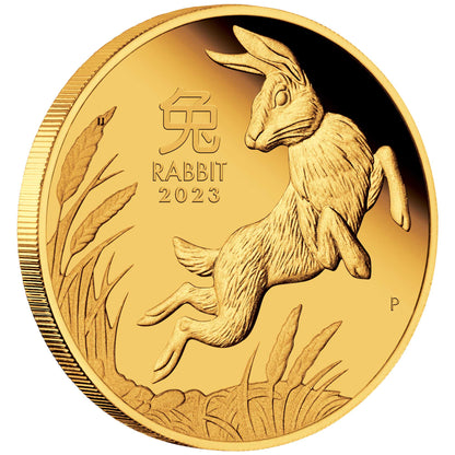 2023 $15 Lunar Year of The Rabbit 1/10oz Gold Proof Coin