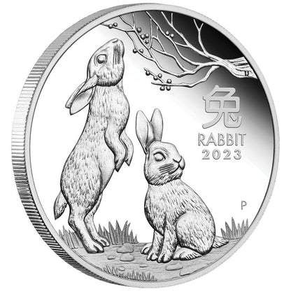 2023 50c Lunar Year of The Rabbit 1/2oz Silver Proof Coin
