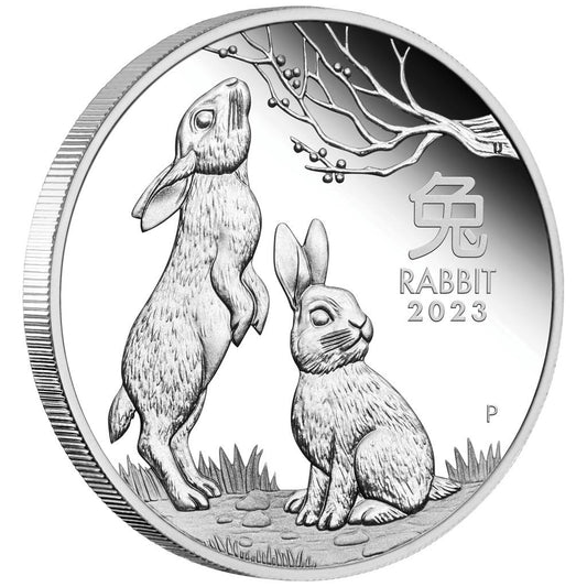 2023 50c Lunar Year of The Rabbit 1/2oz Silver Proof Coin