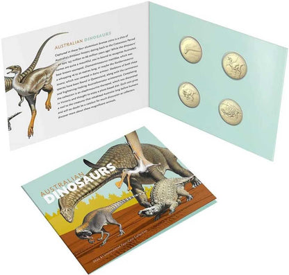 2022 $1 Australian Dinosaurs Uncirculated 4 Coin Set