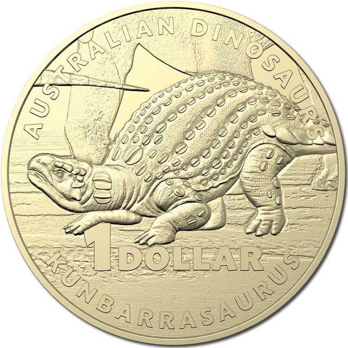 2022 $1 Australian Dinosaurs Uncirculated 4 Coin Set