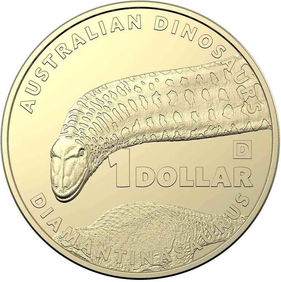 2022 $1 Australian Dinosaurs 'DINO' Privy Mark Uncirculated 4 Coin Set