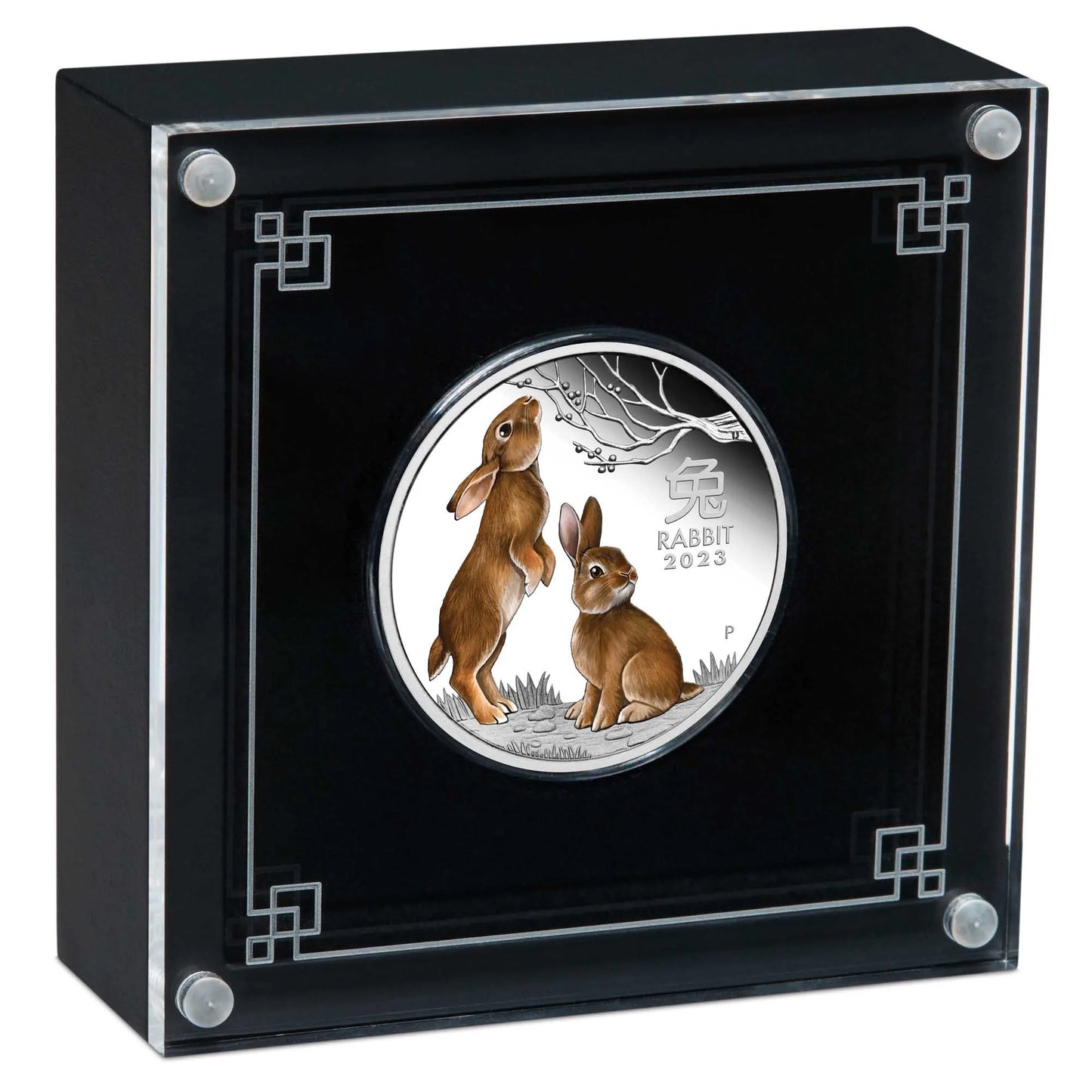 2023 $1 Lunar Year of The Rabbit 1oz Silver Coloured Proof Coin