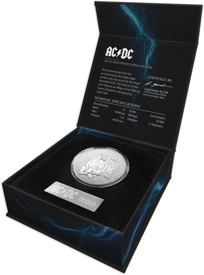2023 $1 AC/DC 1oz Silver Uncirculated Coin