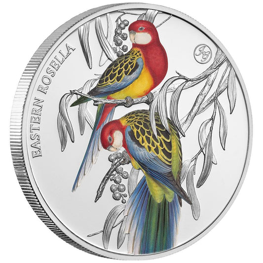 Niue 2023 $1 Eastern Rosella 1oz Silver Coloured Proof Coin