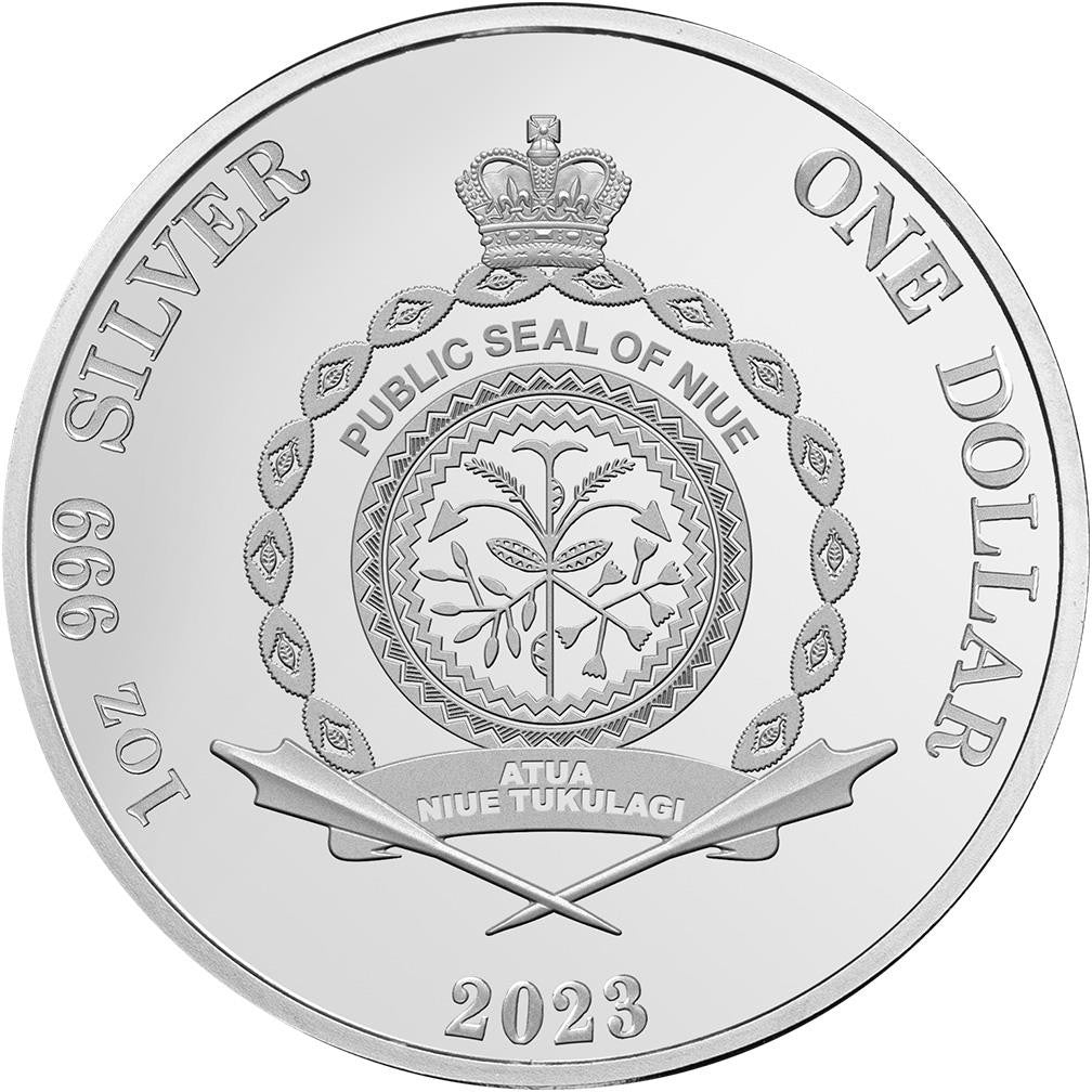 Niue 2023 $1 Eastern Rosella 1oz Silver Coloured Proof Coin