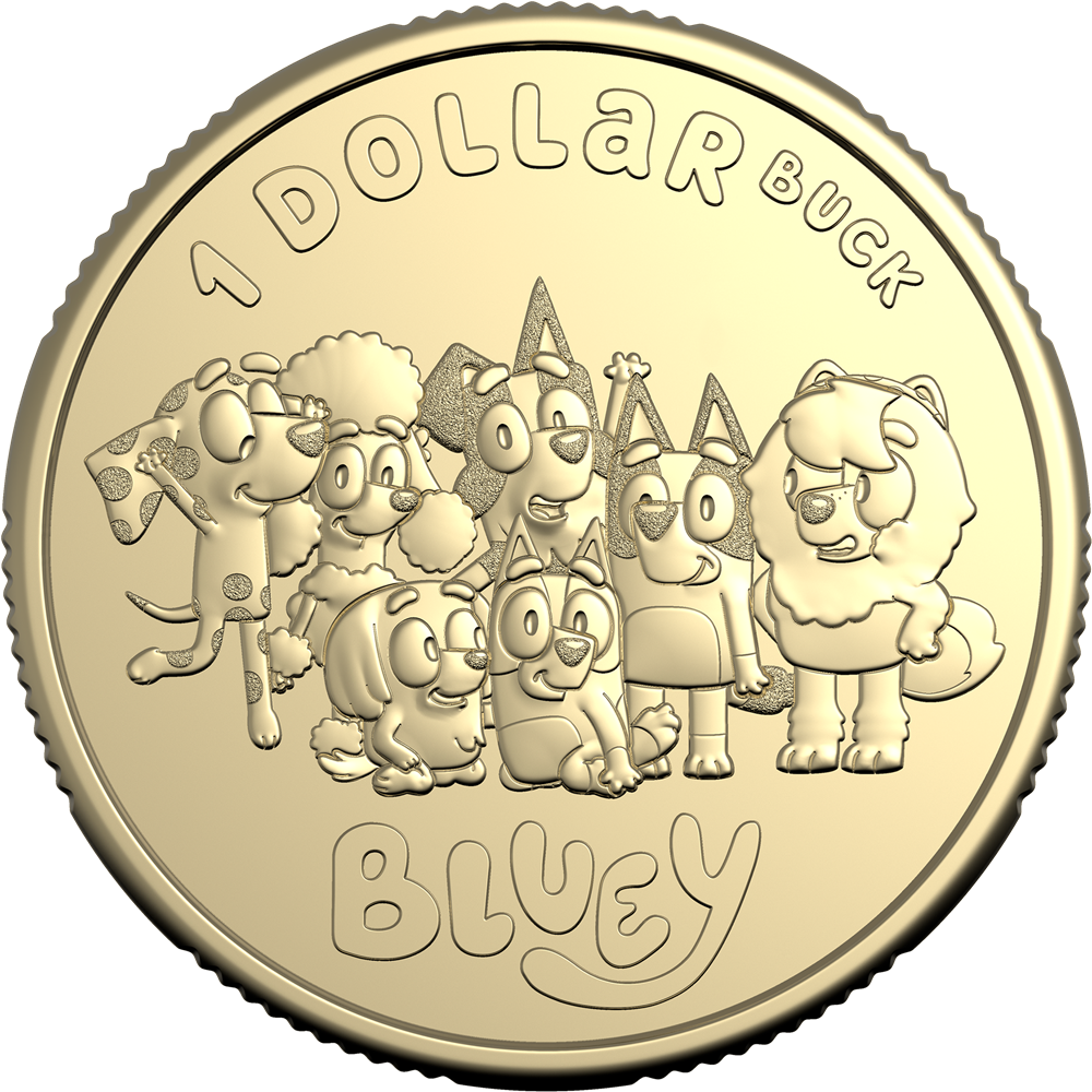 2024 $1 Bluey Dollarbucks Uncirculated 10 Coin Set