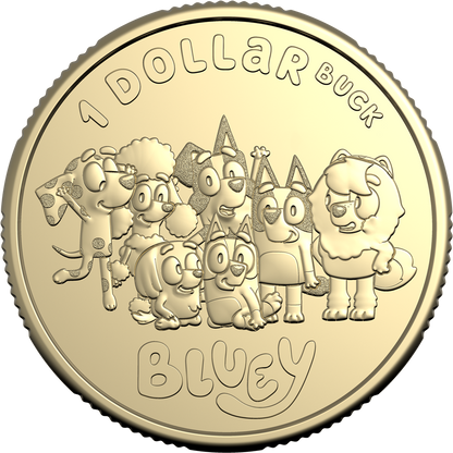 2024 $1 Bluey Dollarbucks Uncirculated 10 Coin Set
