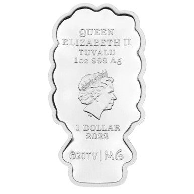 2022 The Simpsons  $1 Mini Marge 1oz Silver Brilliant Uncirculated Coin