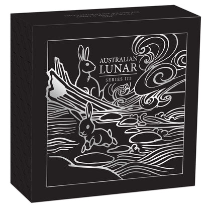 2023 $2 Lunar Year of The Rabbit 2oz Silver Antiqued Coin