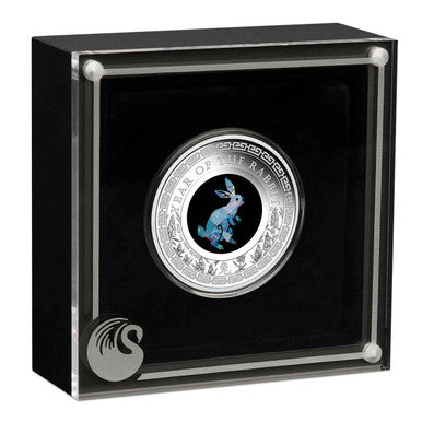 2023 Australian Opal $1 Year of the Rabbit 1oz Silver Proof Coin