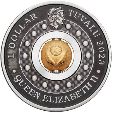 2023 Year of the Rabbit  $1 Rotating Bead 1oz Silver Antique Coin