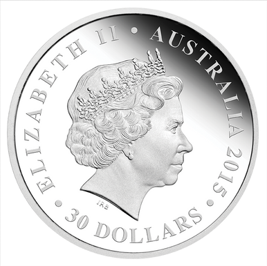 2015 $30 The ANZAC Spirit 100th Anniversary Lest We Forget 1kg Silver Coloured Proof Coin