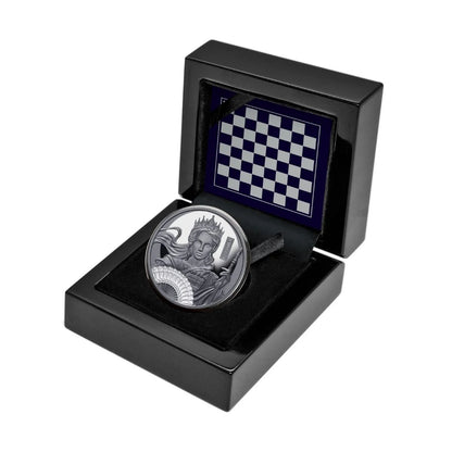 Niue 2025 $1 Chess The Queen 1oz Silver Black Proof Coin