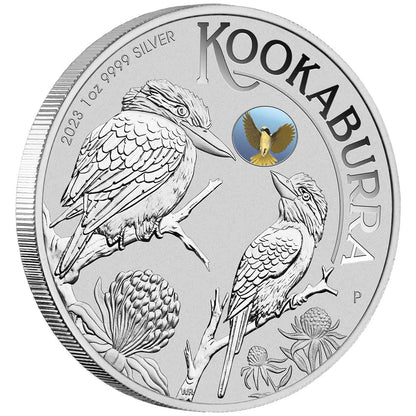 2023 $1 ANDA Melbourne Australian Kookaburra 'Helmeted Honeyeater' Privy Mark 1oz Silver Uncirculated Coin