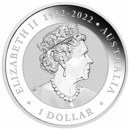 2023 $1 ANDA Melbourne Australian Kookaburra 'Helmeted Honeyeater' Privy Mark 1oz Silver Uncirculated Coin