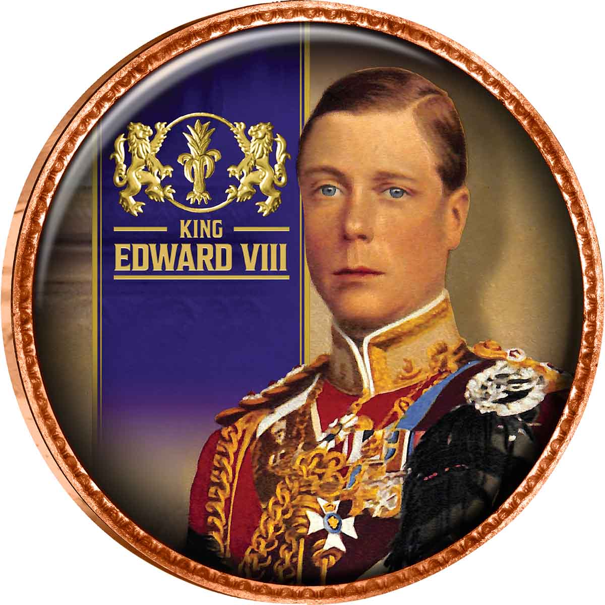 House of Windsor Enamel Penny 5 Coin Collection