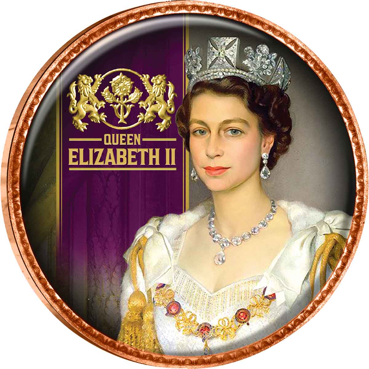 House of Windsor Enamel Penny 5 Coin Collection