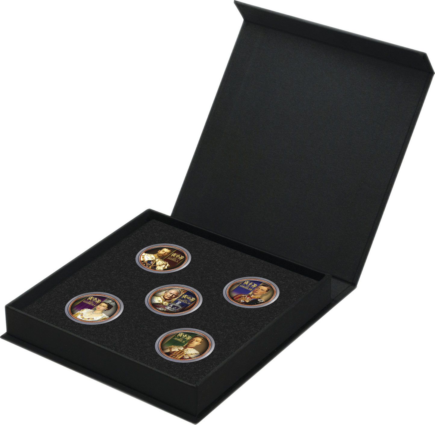 House of Windsor Enamel Penny 5 Coin Collection
