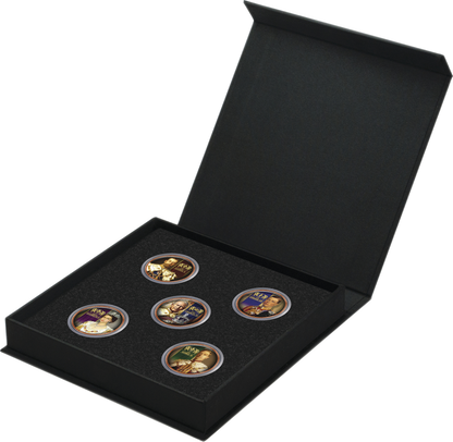 House of Windsor Enamel Penny 5 Coin Collection