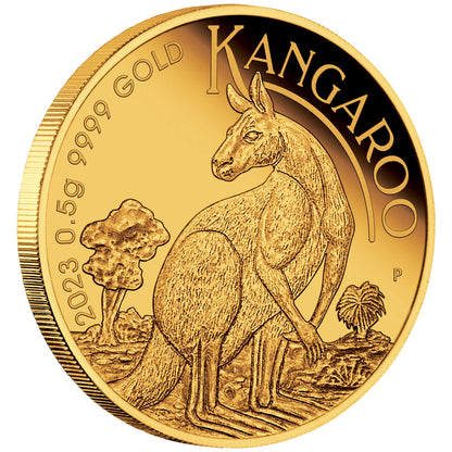 2023 $2 Australian Kangaroo 0.5g Gold Proof Coin