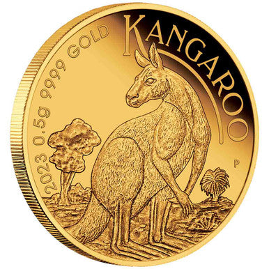 Mini Roo 2023 $2 0.5g Gold Proof Coin In Card