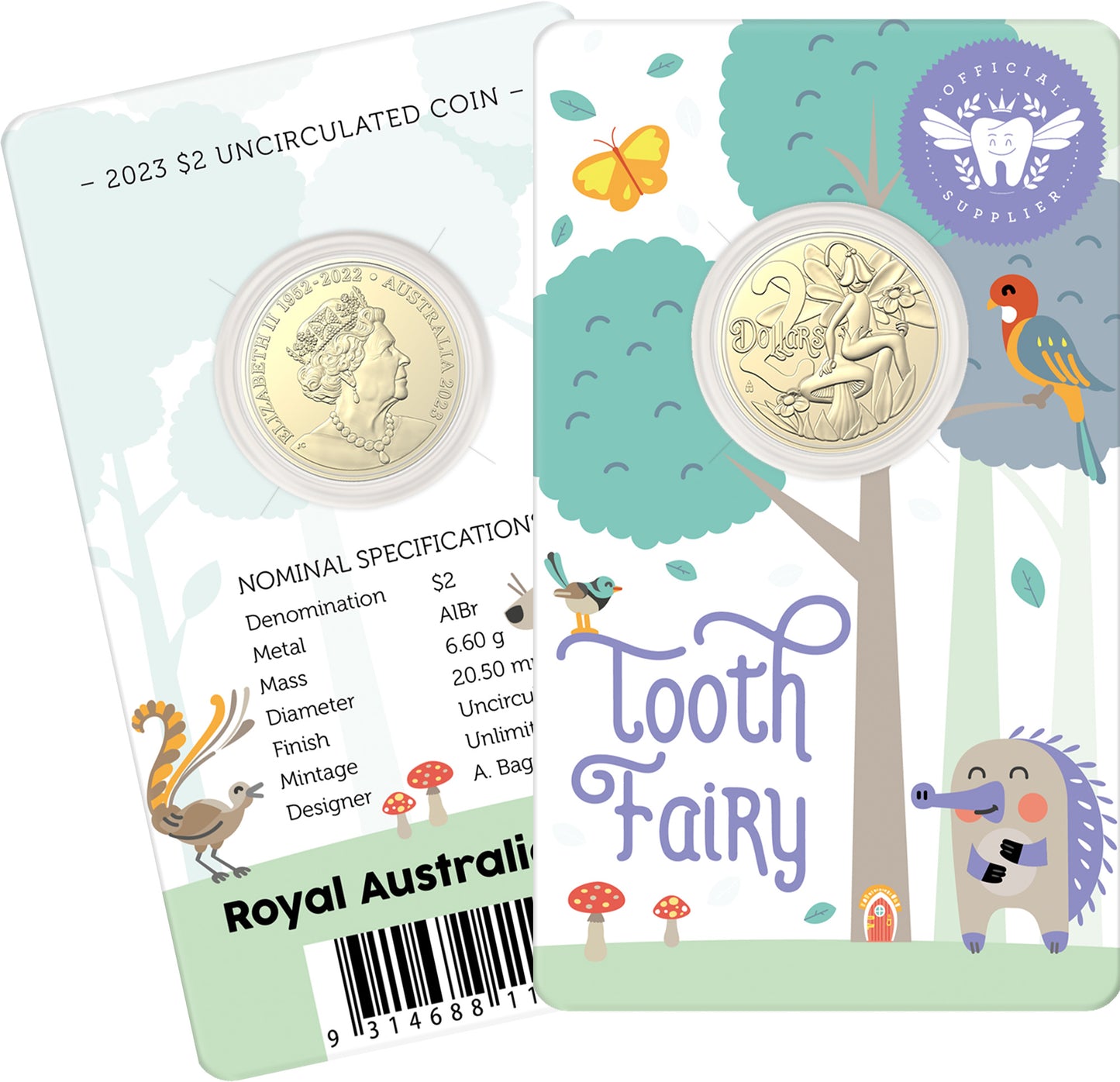 2023 $2 Tooth Fairy Uncirculated Coin