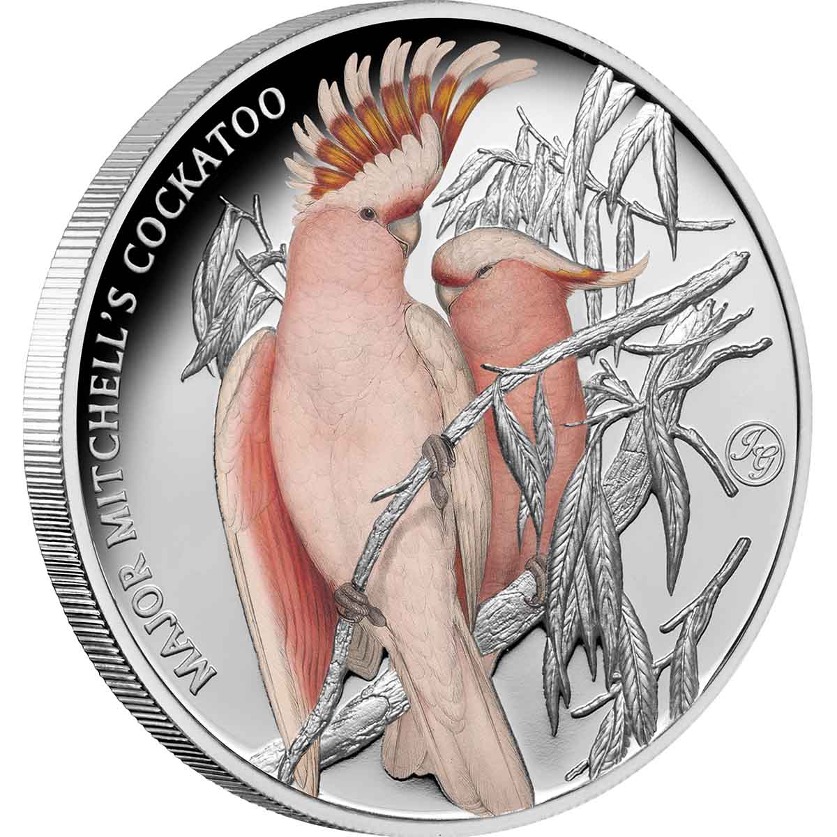 Niue 2023 $1 Major Mitchell's Cockatoo 1oz Silver Coloured Proof Coin