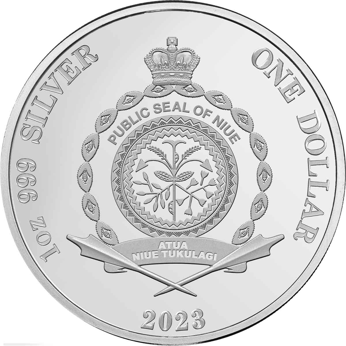 Niue 2023 $1 Major Mitchell's Cockatoo 1oz Silver Coloured Proof Coin