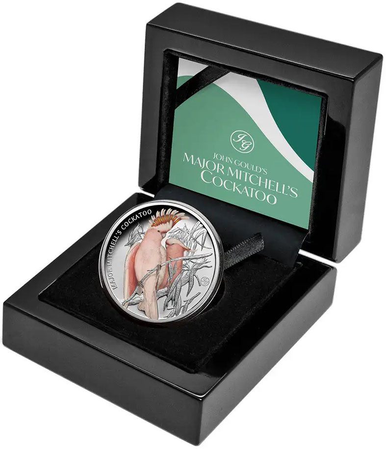 Niue 2023 $1 Major Mitchell's Cockatoo 1oz Silver Coloured Proof Coin