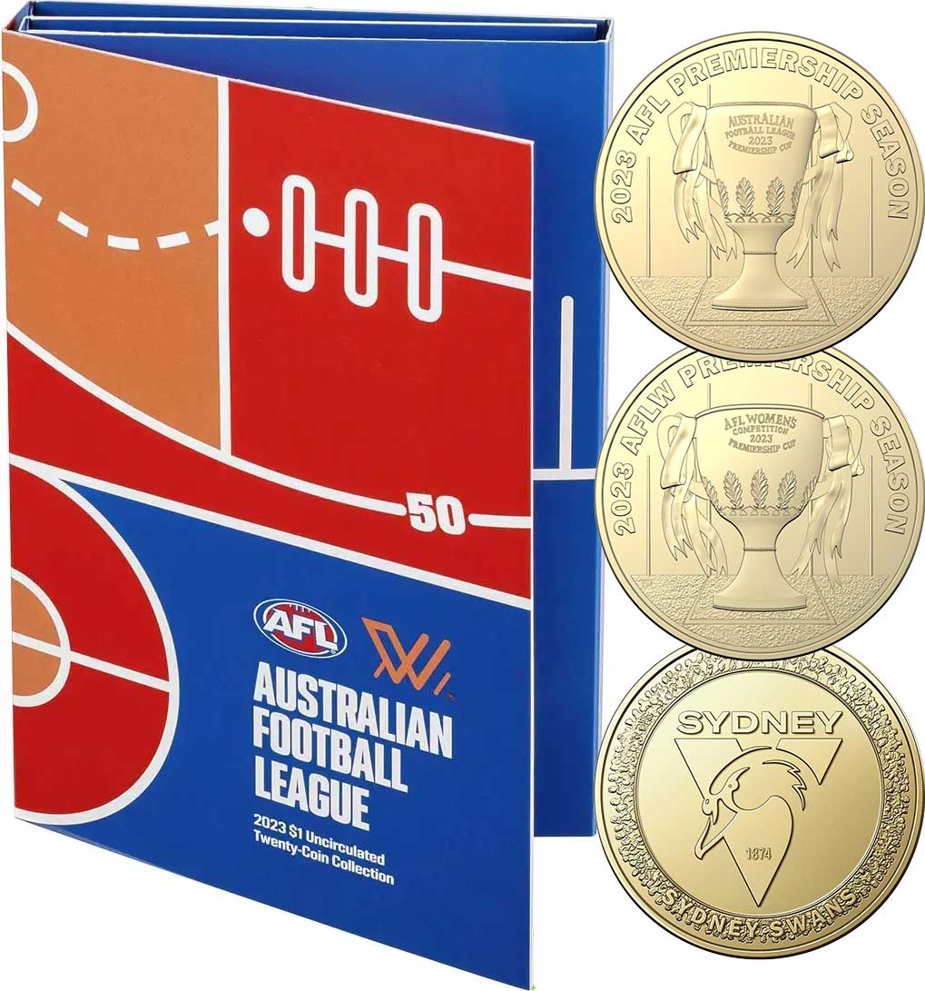 2023 $1 Australian Football League Uncirculated 20 Coin Collection