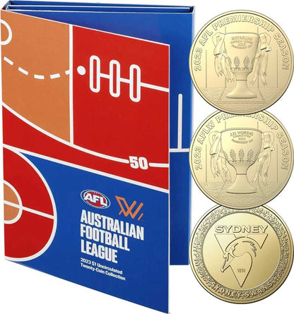 2023 $1 Australian Football League Uncirculated 20 Coin Collection