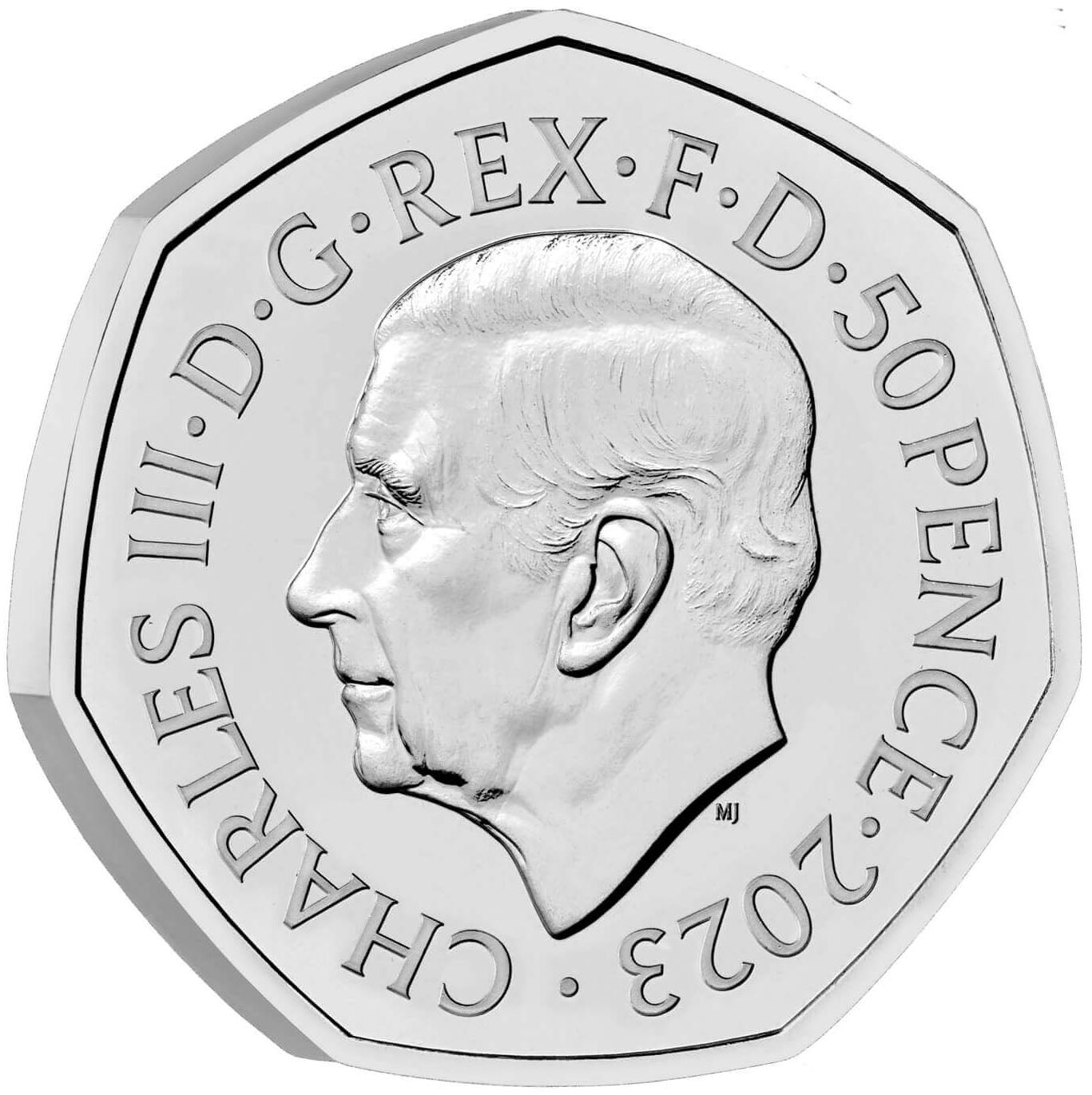 UK 2023 50p Celebrating 25 Years of Harry Potter Hogwarts School of Witchcraft and Wizardry Uncirculated Coin