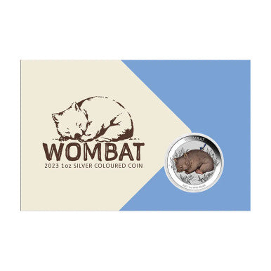 2023 Wombat $1 Colour 1oz Silver Brilliant Uncirculated Coin