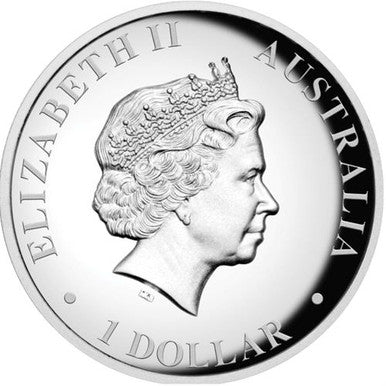 2013 $1 Australian Kangaroo 1oz Silver High Relief Proof Coin