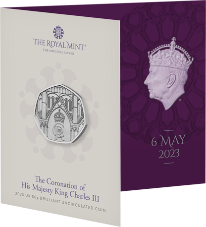 UK 2023 50p The Coronation of His Majesty King Charles III Uncirculated Coin