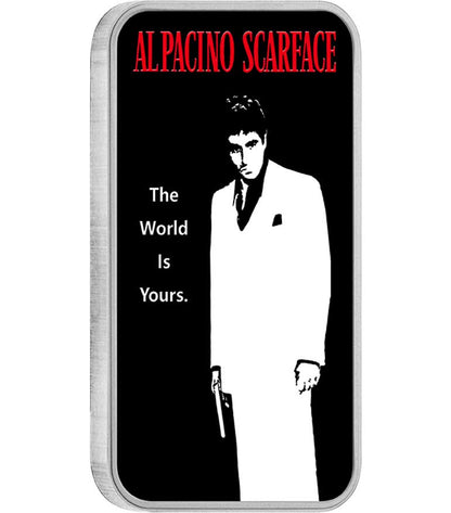 Niue 2023 $2 Scarface 40th Anniversary 1oz Silver Coloured Rectangle Coin